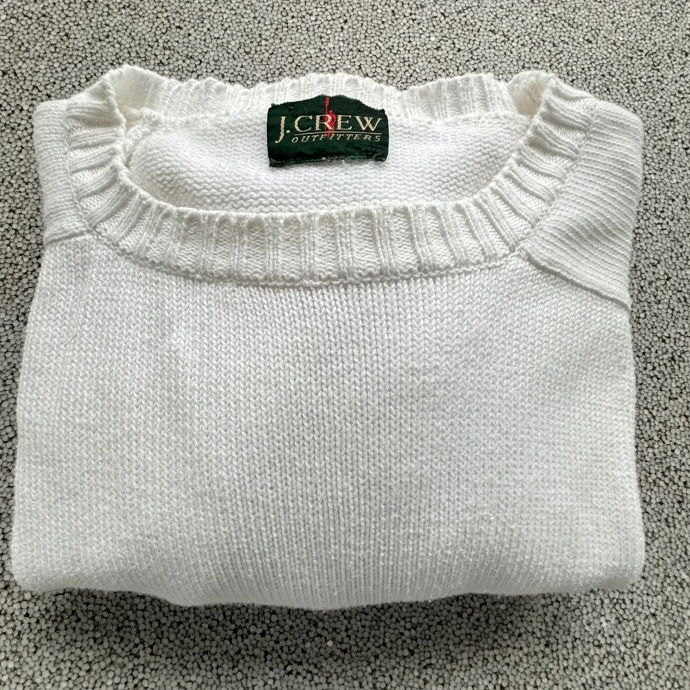 J. Crew Cream Crewneck Sweater
